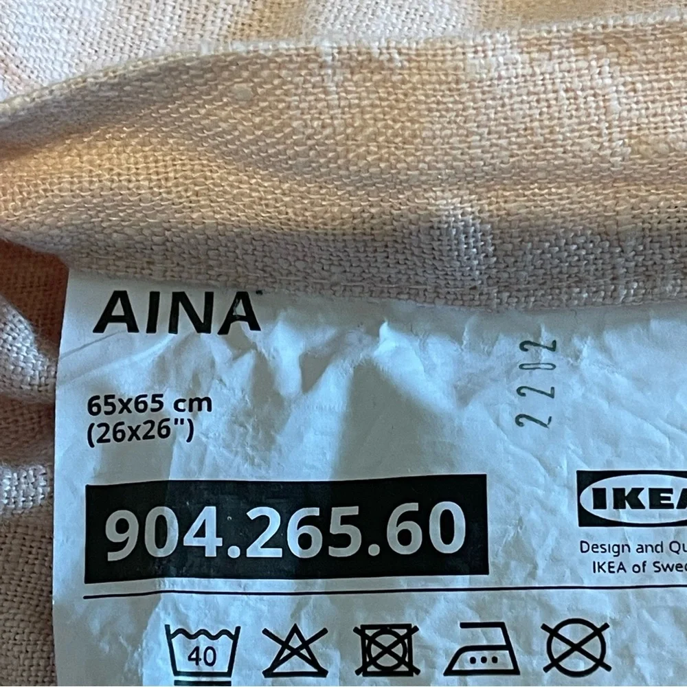 IKEA linen blush pink euro 26”